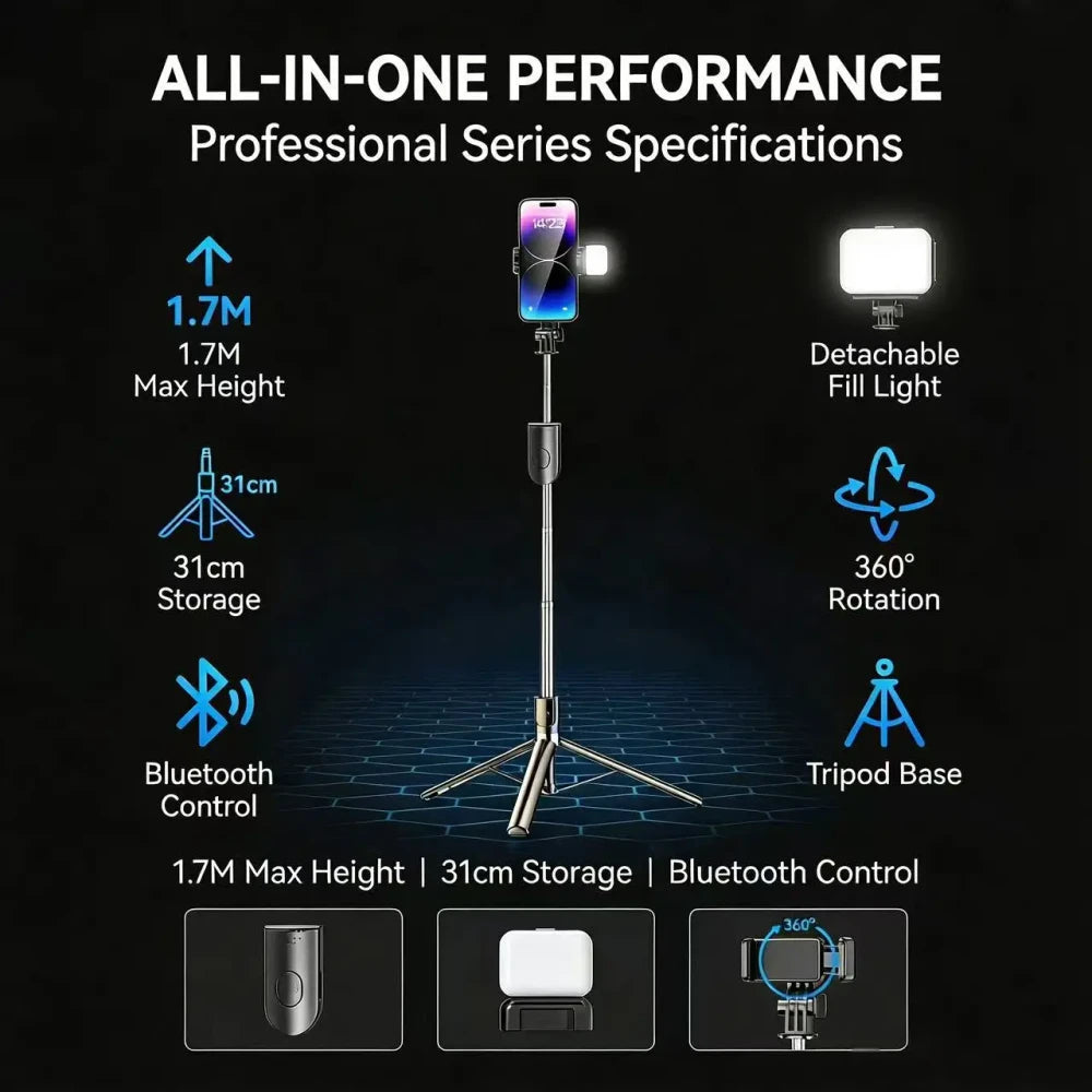 Mobile Phone Tripod Selfie Stick