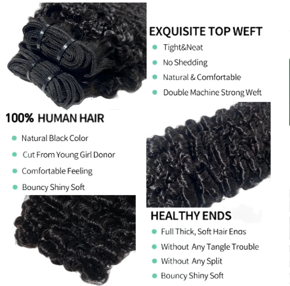 Burmese Curly Virgin Hair Bundles
