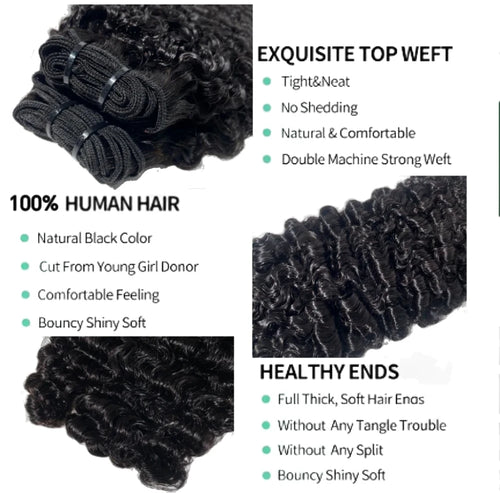 Burmese Curly Virgin Hair Bundles