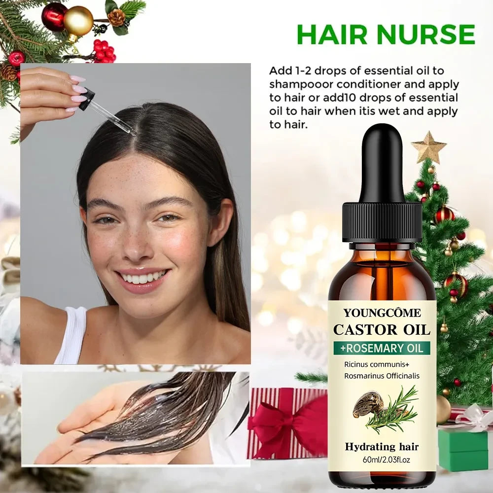 Castor and Rosemary Scalp Serum
