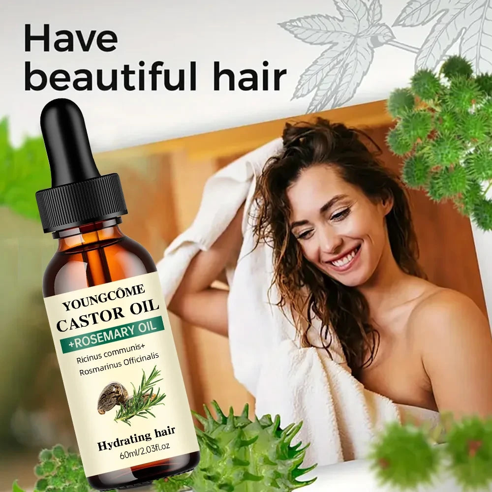 Castor and Rosemary Scalp Serum