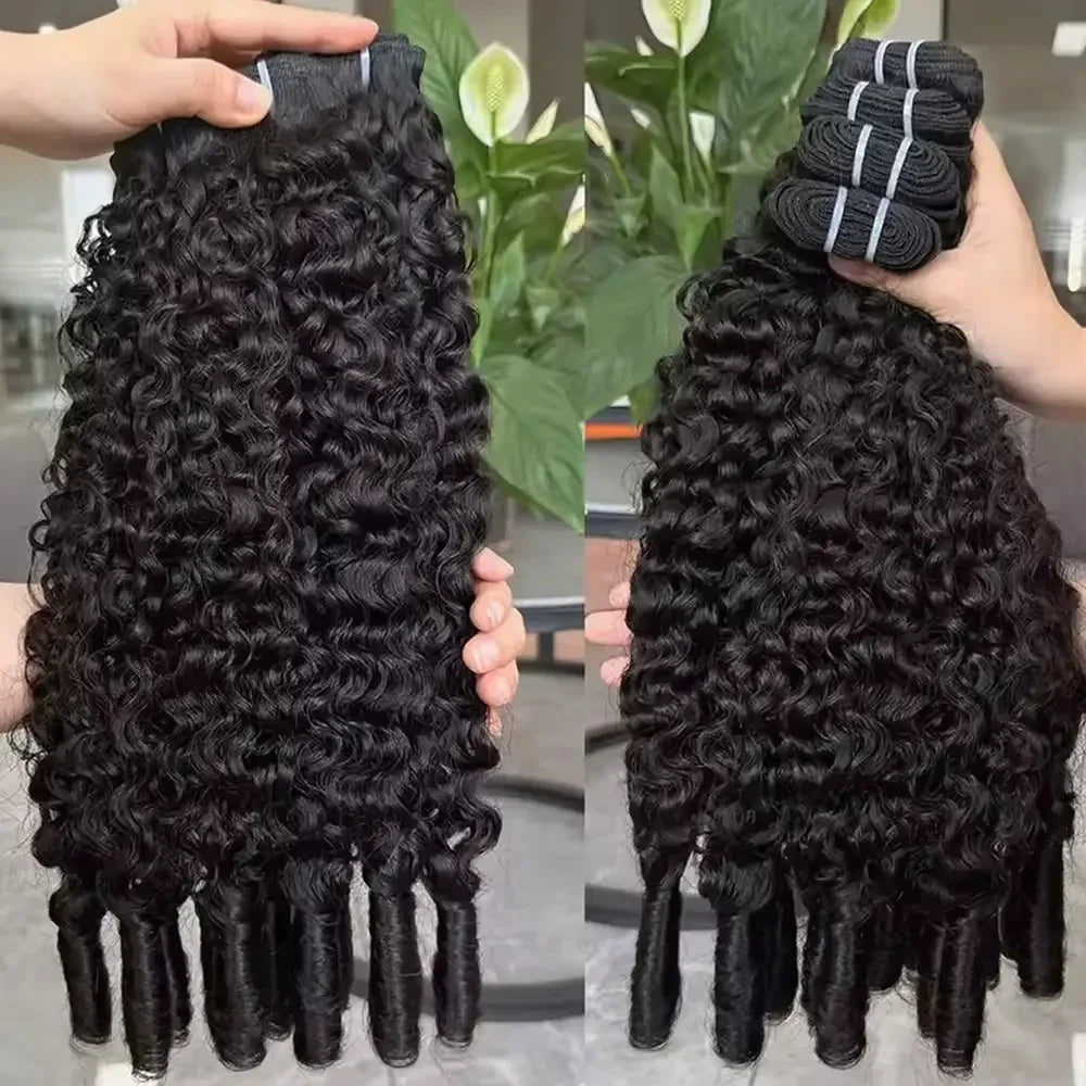 Burmese Curly Human Hair Bundles