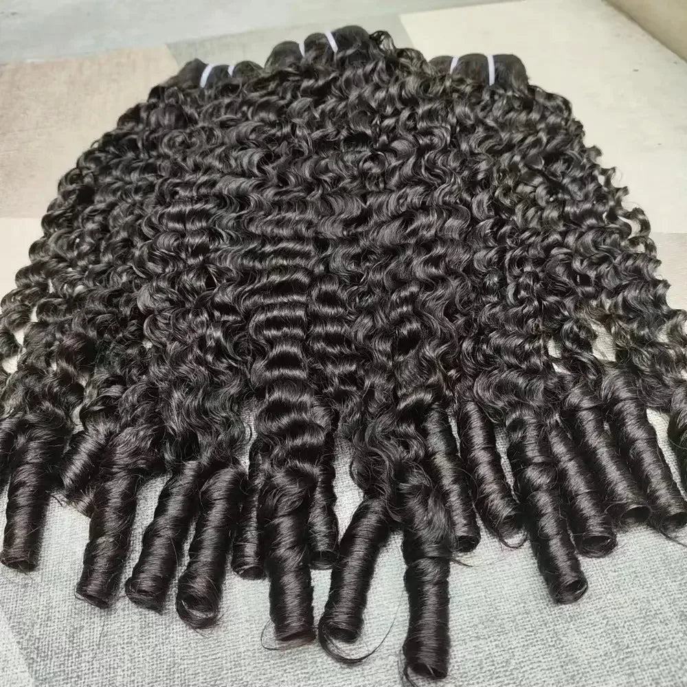 Burmese Curly Human Hair Bundles