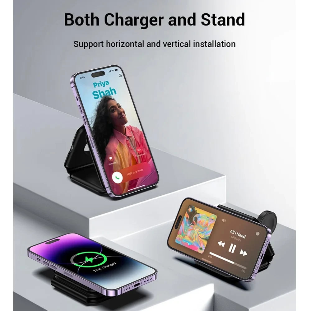 Foldable Magnetic Wireless Charging Station