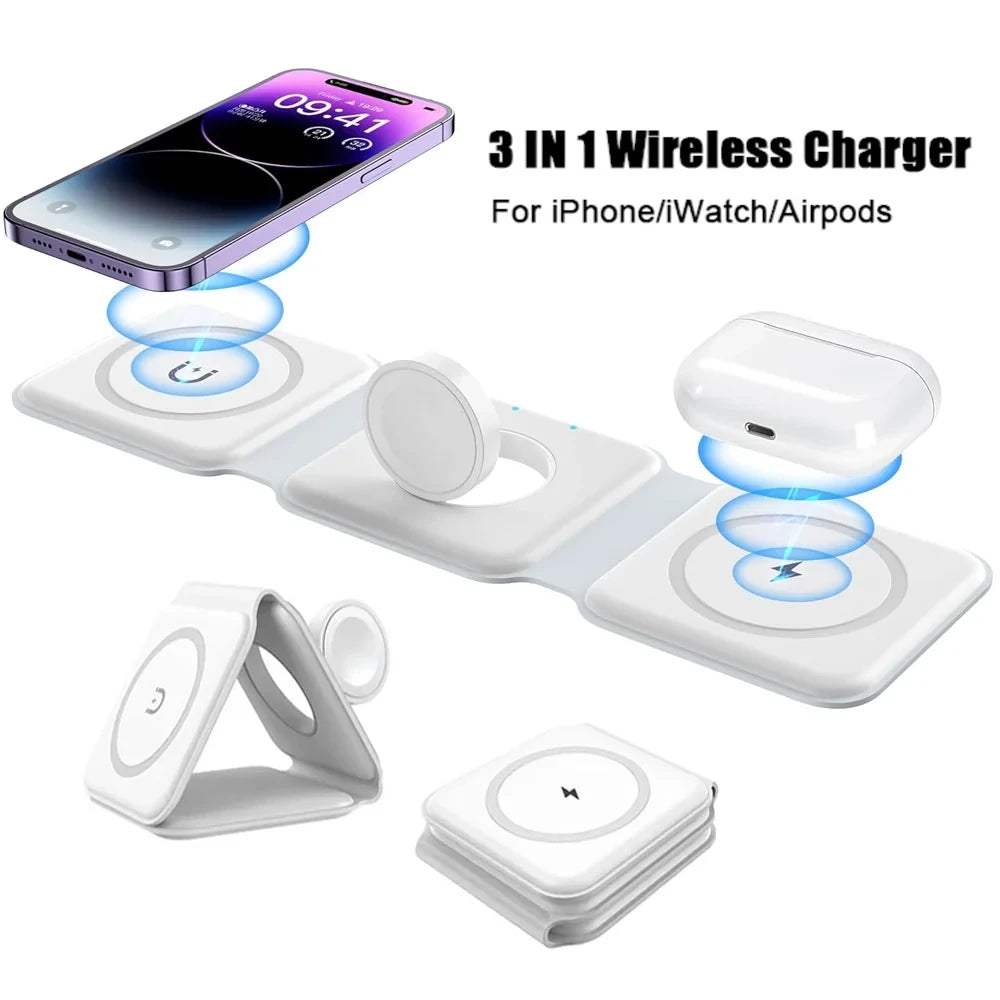 Foldable Magnetic Wireless Charging Station