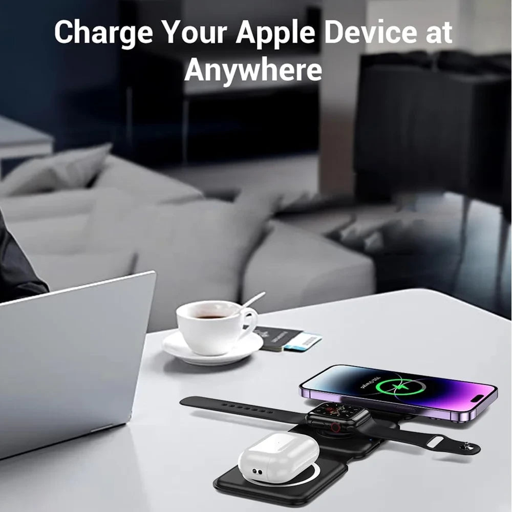 Foldable Magnetic Wireless Charging Station