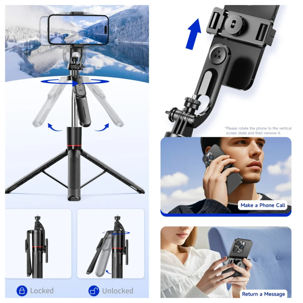 Extendable Bluetooth Selfie Tripod