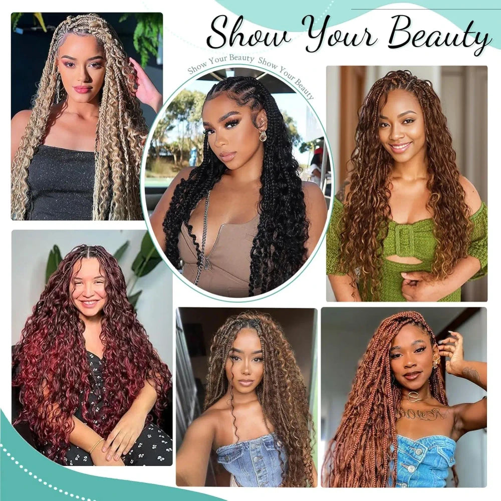 Boho Deep Wave Bulk Human Hair