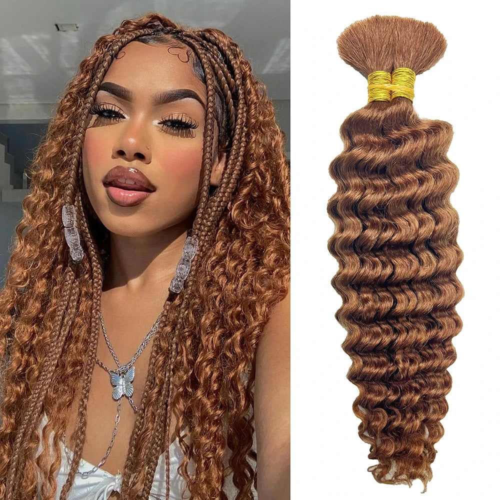 Boho Deep Wave Bulk Human Hair