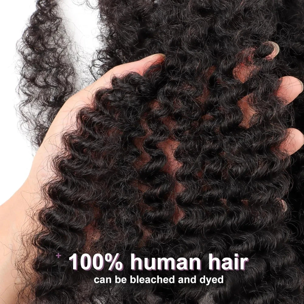 Natural Afro Kinky Curly Human Hair Bulk