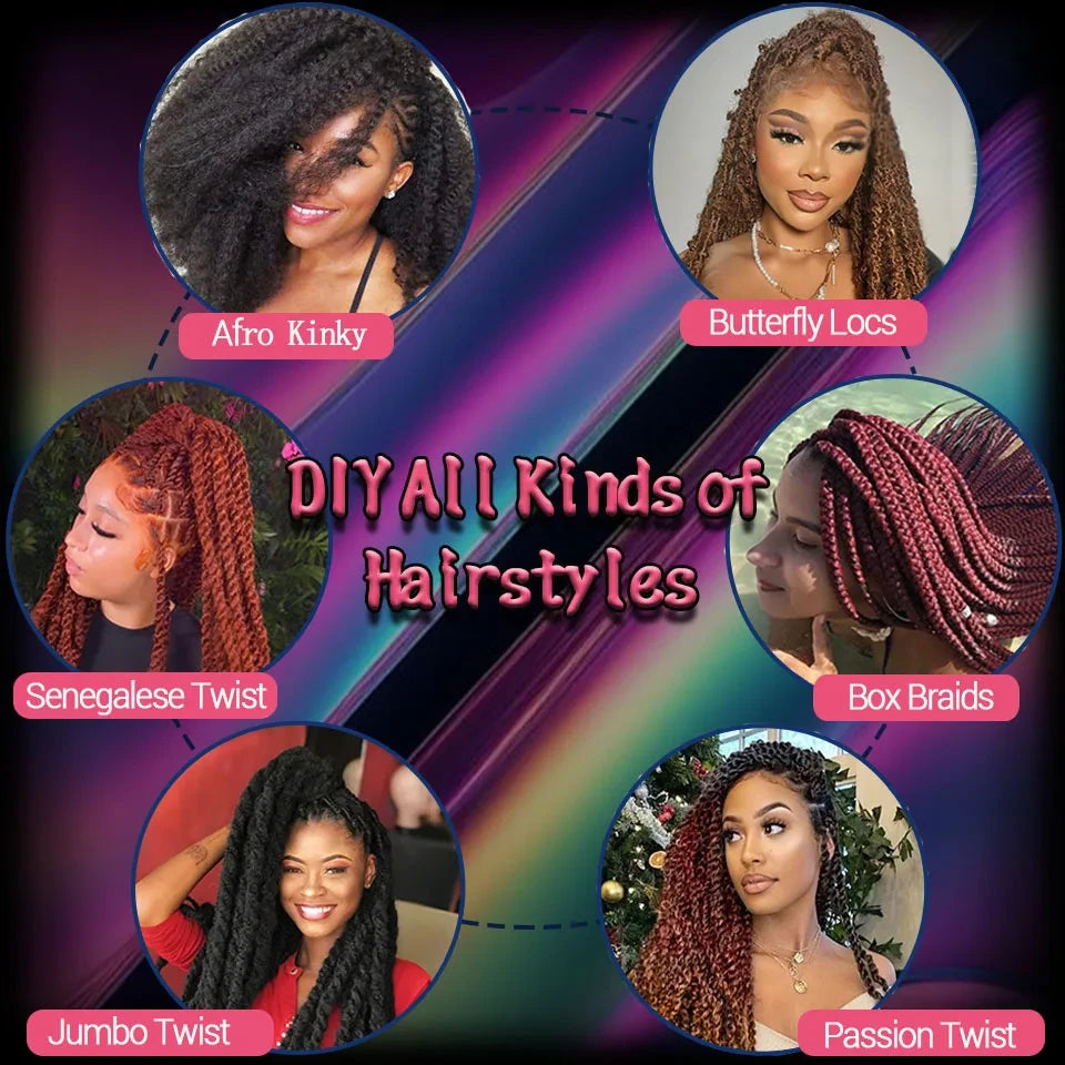 Yeaful Pre-Looped Marley Twist Crochet Braids