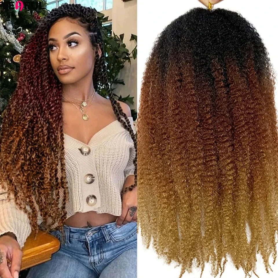 Yeaful Pre-Looped Marley Twist Crochet Braids
