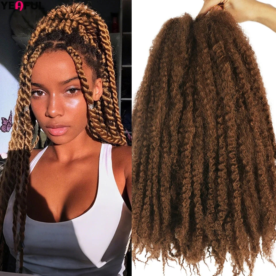 Yeaful Pre-Looped Marley Twist Crochet Braids