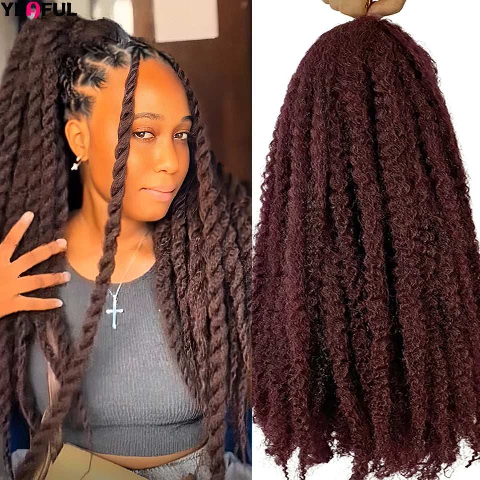 Yeaful Pre-Looped Marley Twist Crochet Braids