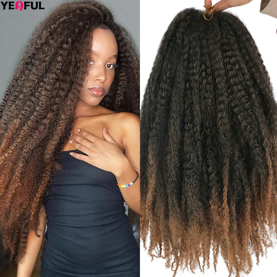 Yeaful Pre-Looped Marley Twist Crochet Braids