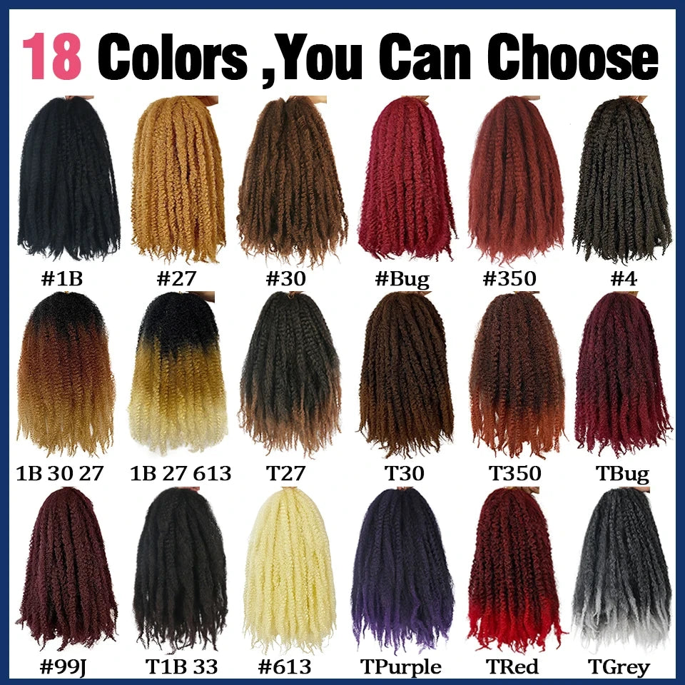 Yeaful Pre-Looped Marley Twist Crochet Braids