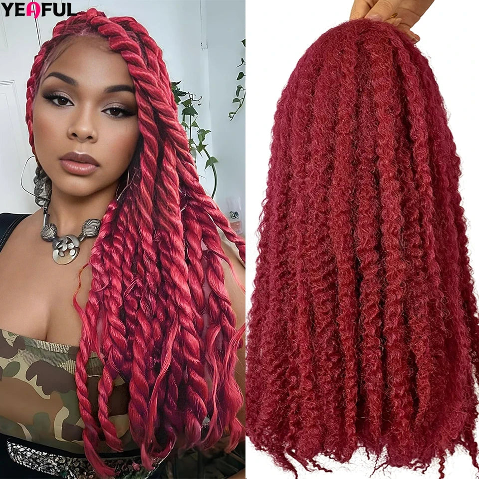 Yeaful Pre-Looped Marley Twist Crochet Braids