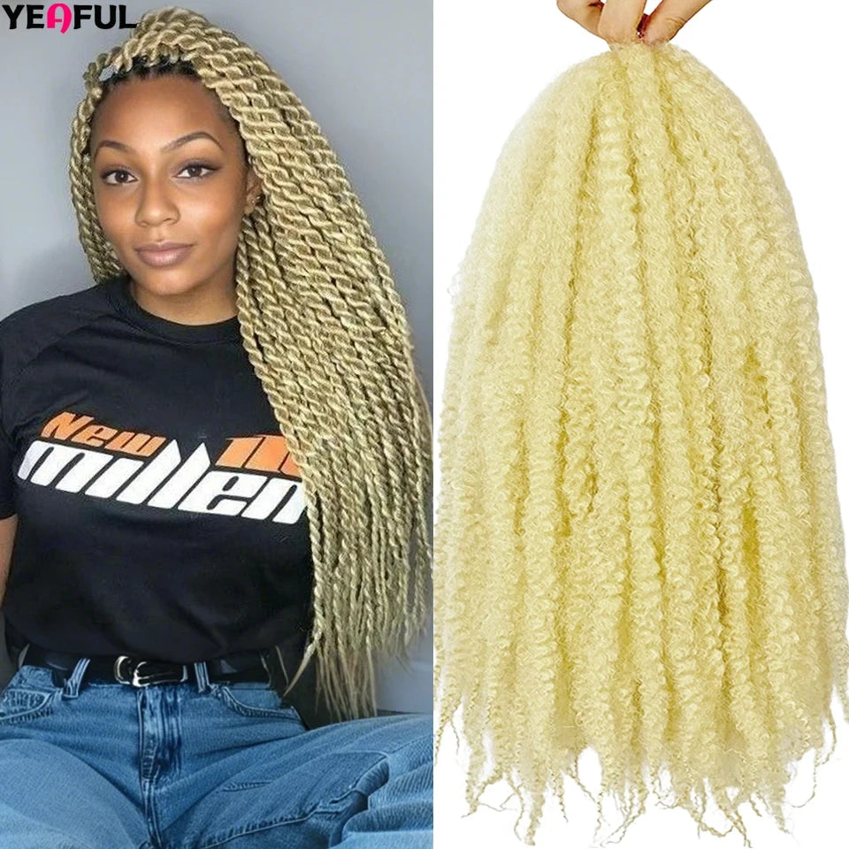Yeaful Pre-Looped Marley Twist Crochet Braids
