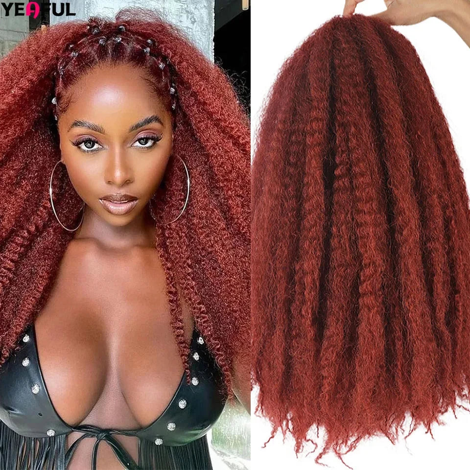 Yeaful Pre-Looped Marley Twist Crochet Braids