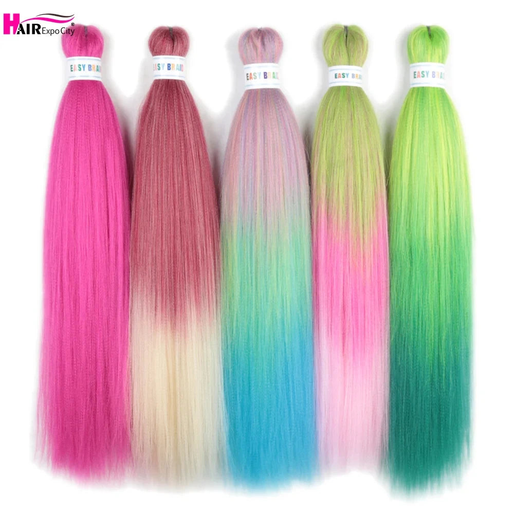 Pre-Stretched Synthetic Braiding Hair