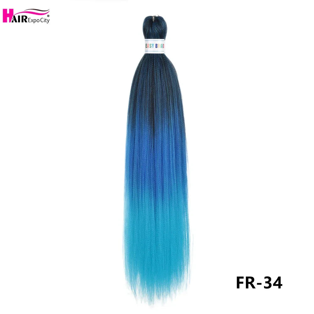 Pre-Stretched Synthetic Braiding Hair