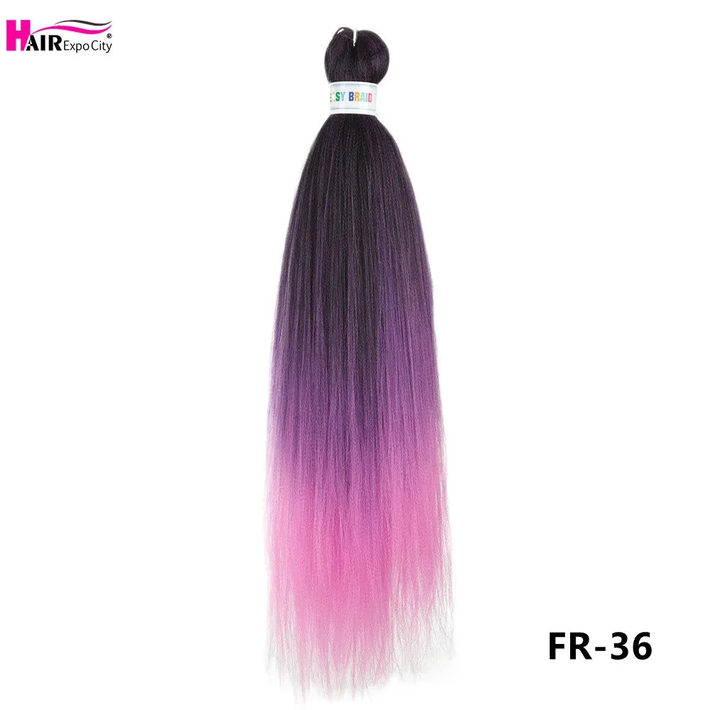 Pre-Stretched Synthetic Braiding Hair