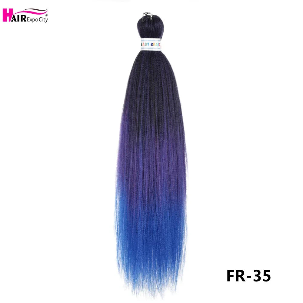Pre-Stretched Synthetic Braiding Hair