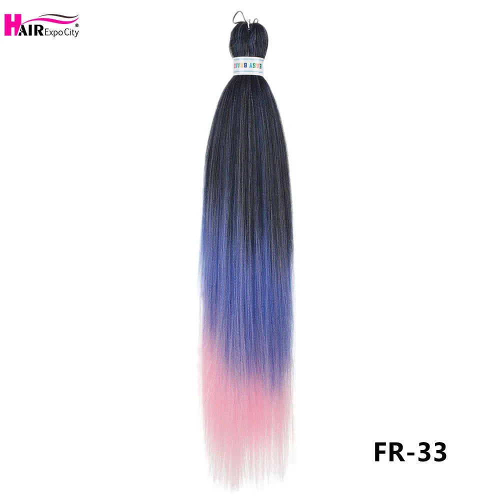 Pre-Stretched Synthetic Braiding Hair
