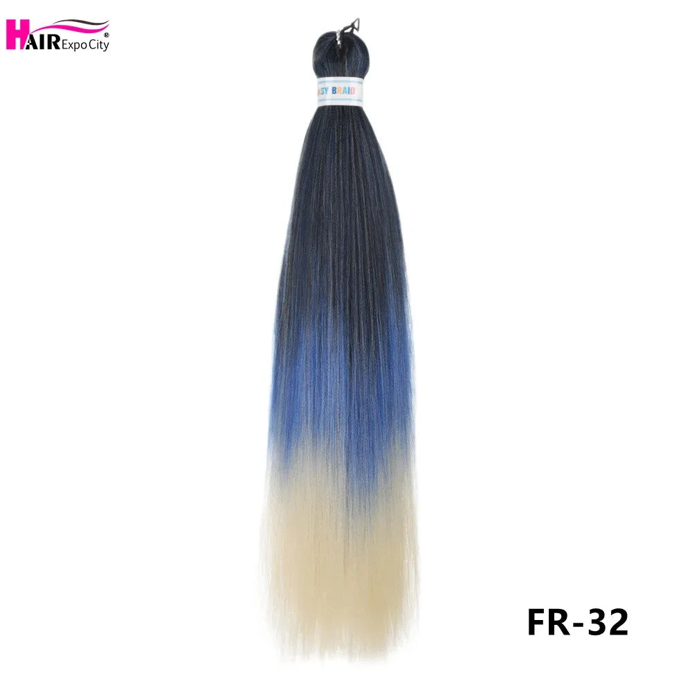 Pre-Stretched Synthetic Braiding Hair