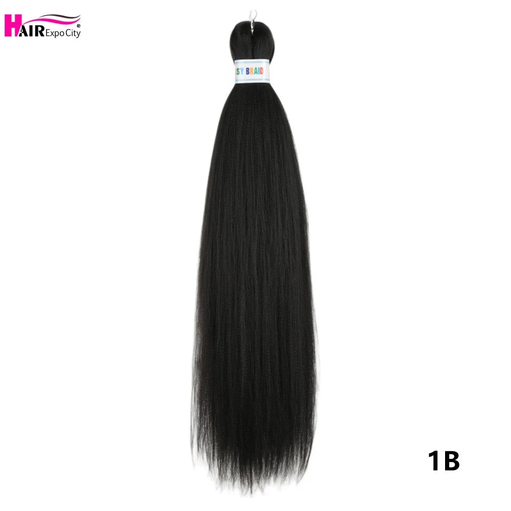 Pre-Stretched Synthetic Braiding Hair