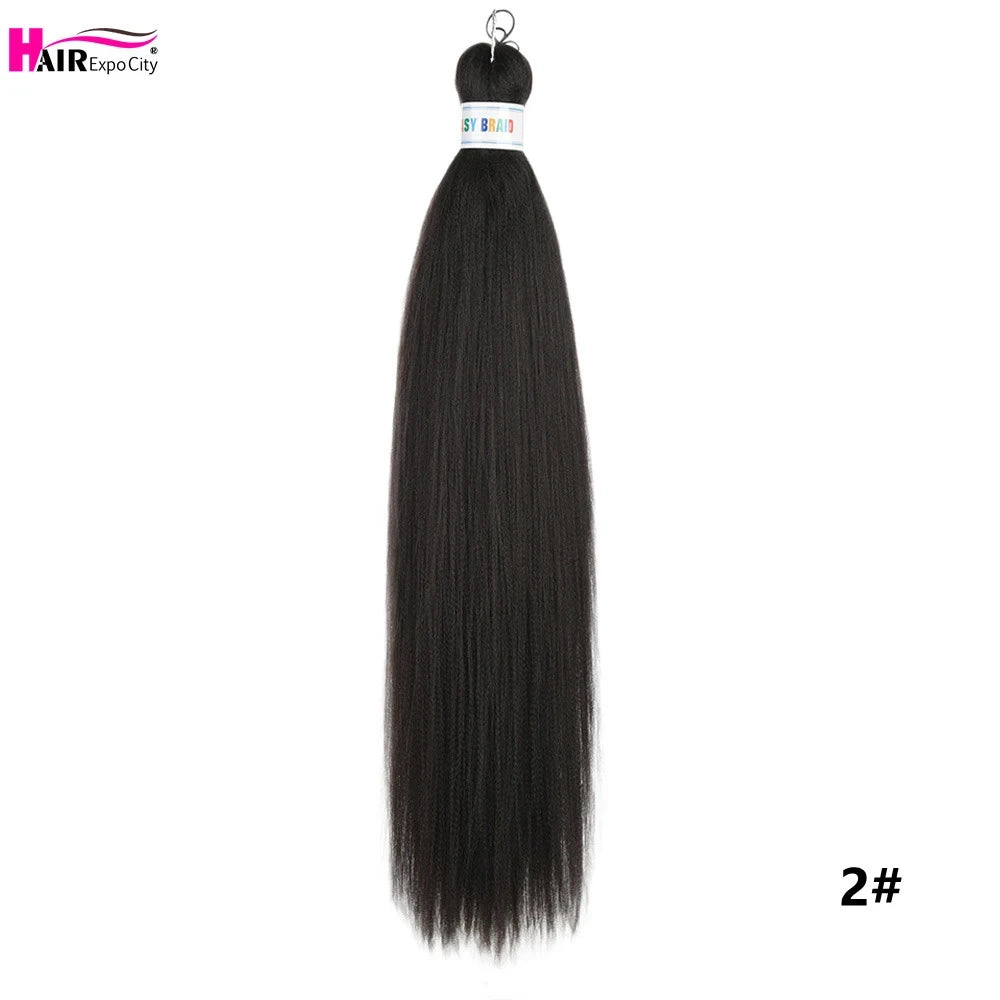 Pre-Stretched Synthetic Braiding Hair
