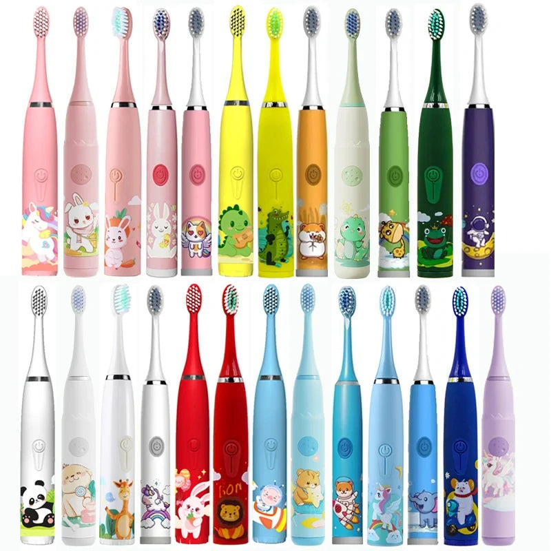 Ultrasonic Cartoon Children Electric Toothbrush