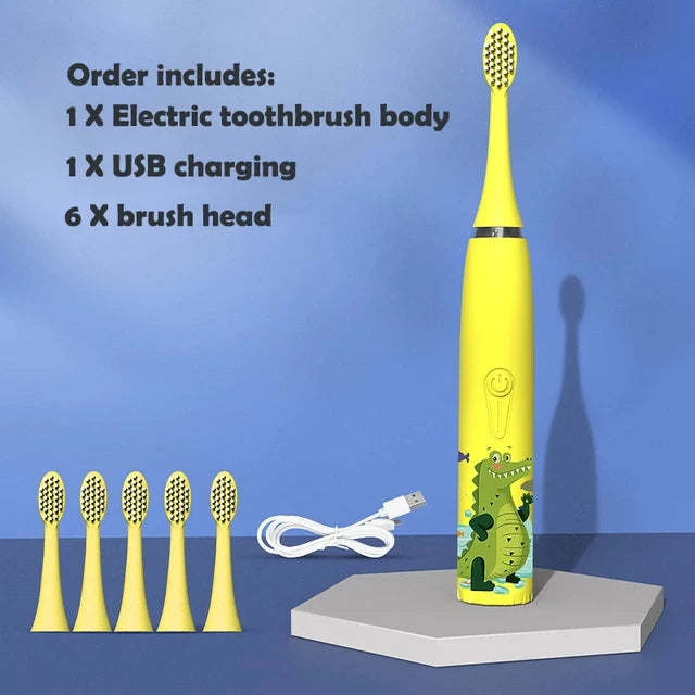 Ultrasonic Cartoon Children Electric Toothbrush