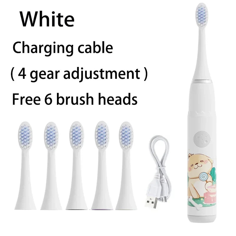 Ultrasonic Cartoon Children Electric Toothbrush