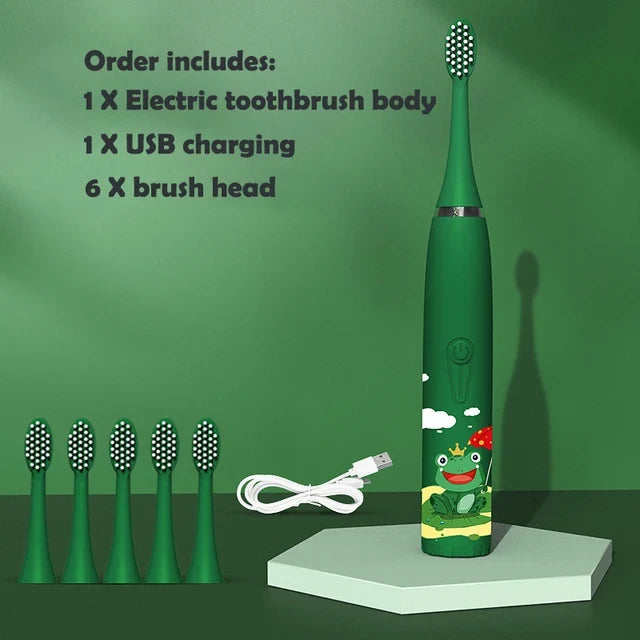 Ultrasonic Cartoon Children Electric Toothbrush