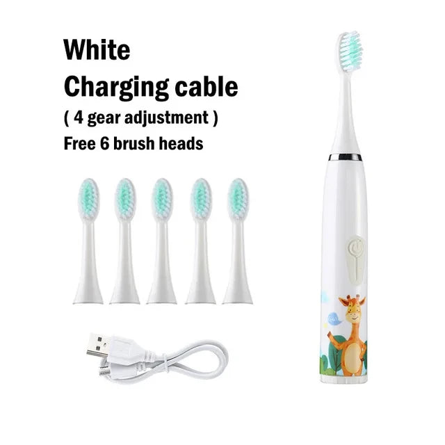 Ultrasonic Cartoon Children Electric Toothbrush