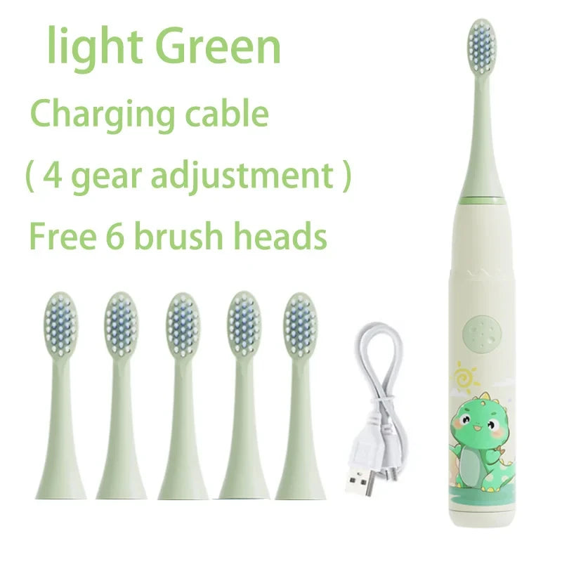 Ultrasonic Cartoon Children Electric Toothbrush